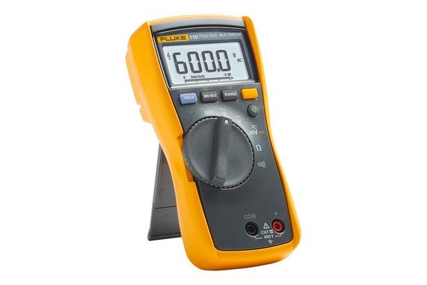 Fluke 110 True-rms Digital Multimeter with tilt-stand